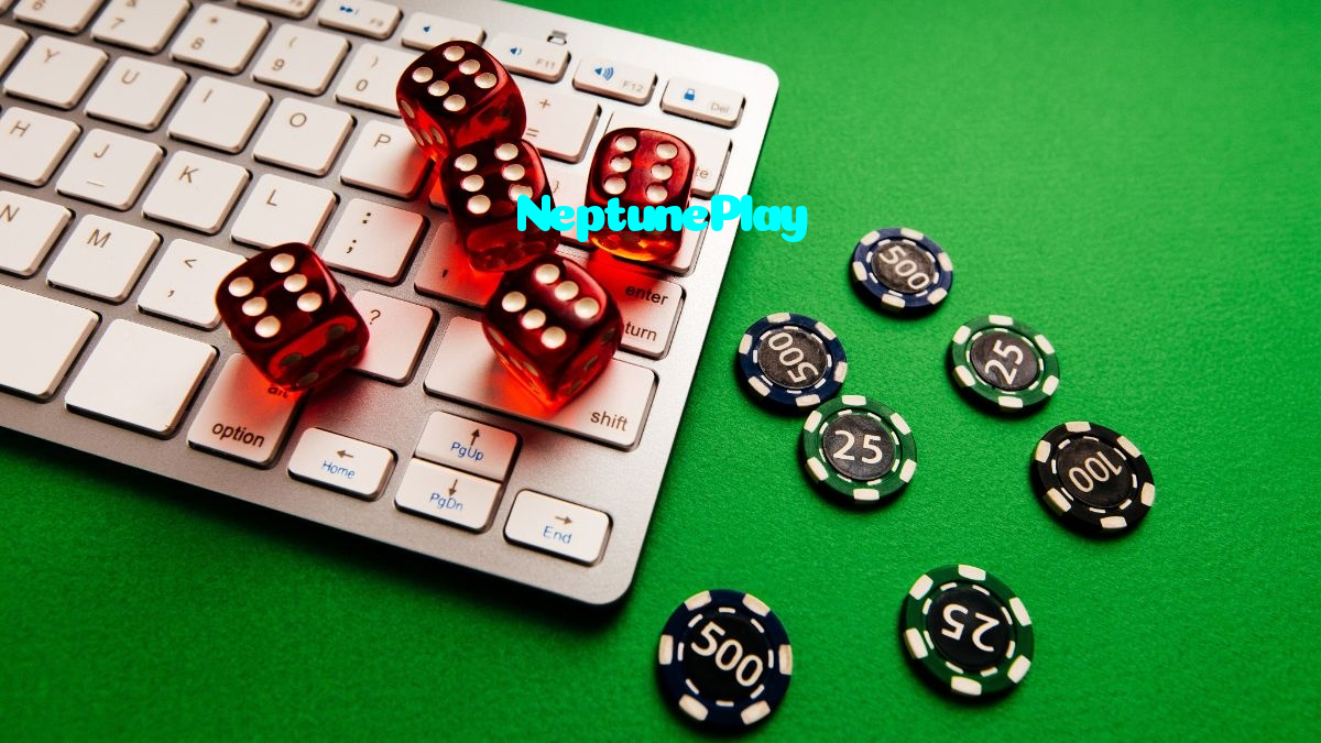 NeptunePlay casino presented on mobile device in Pakistan with slots and live games